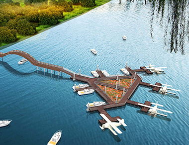 飞机码头效果图